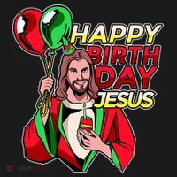 Happy Birthday Jesus Funny Christmas Birthday Boy Women's Tank Top thumb 5