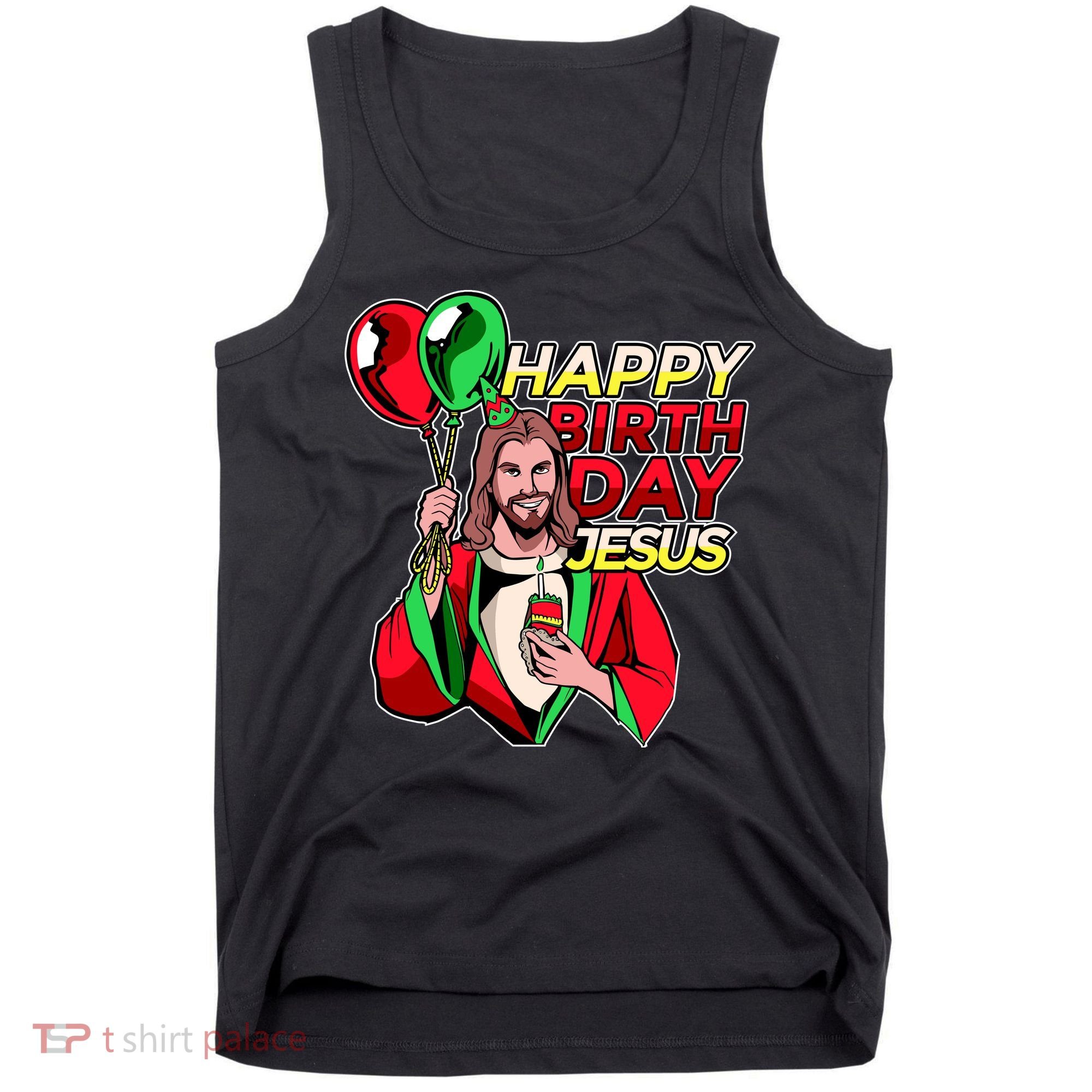Happy Birthday Jesus Funny Christmas Birthday Boy Tank Top