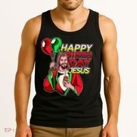 Happy Birthday Jesus Funny Christmas Birthday Boy Tank Top thumb 3