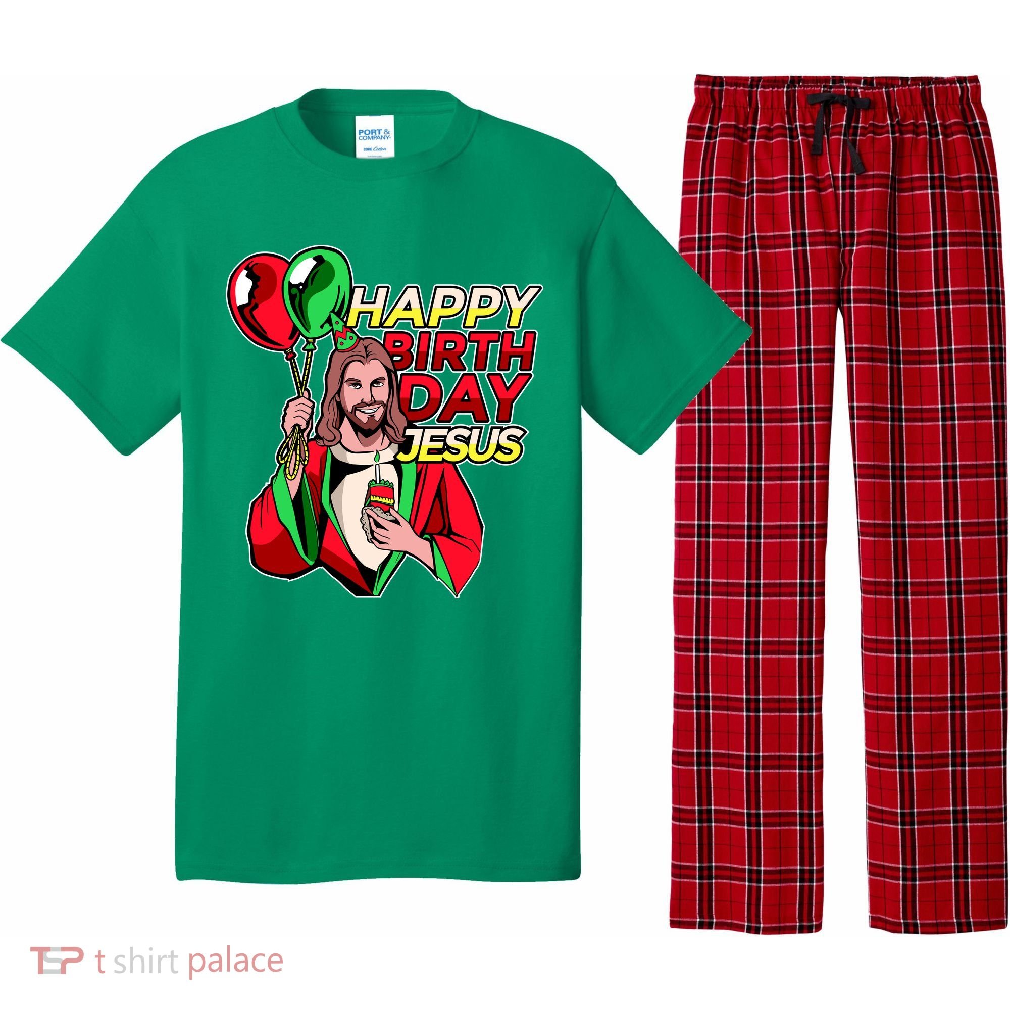 Happy Birthday Jesus Funny Christmas Birthday Boy Pajama Set
