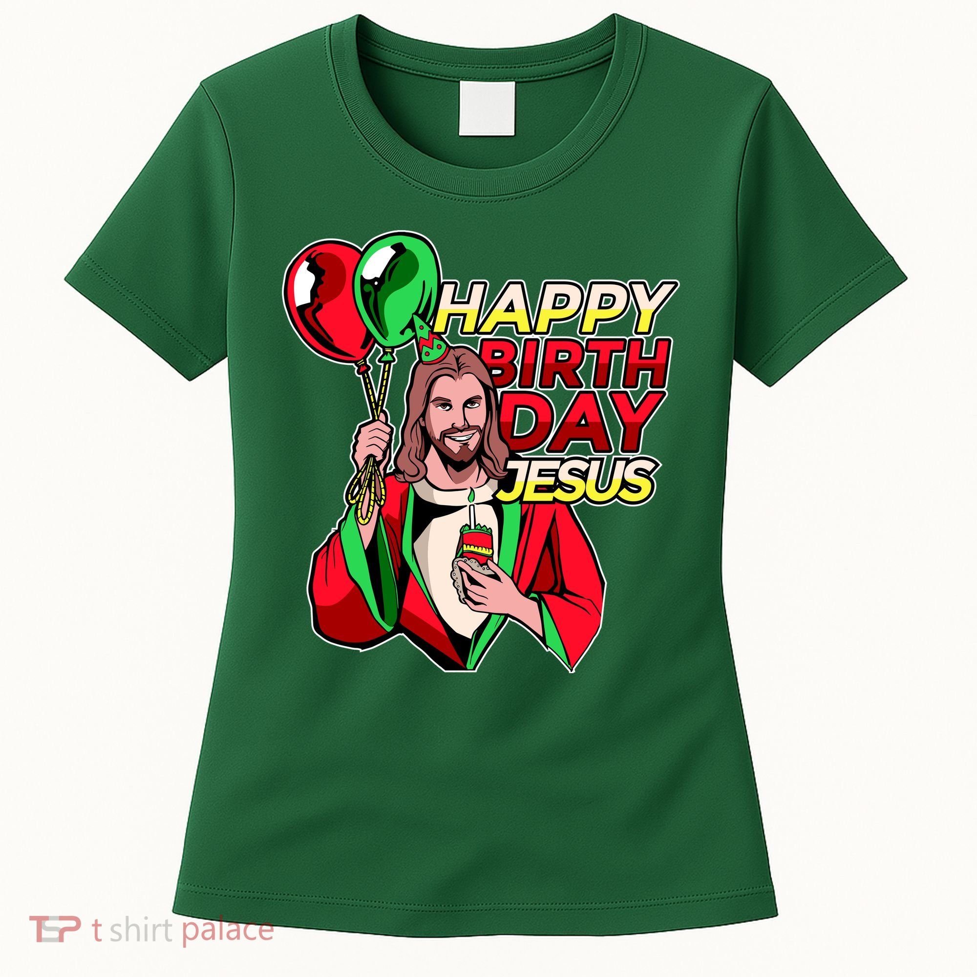 Happy Birthday Jesus Funny Christmas Birthday Boy Women's T-Shirt