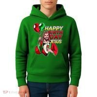 Happy Birthday Jesus Funny Christmas Birthday Boy Kids Hoodie thumb 4