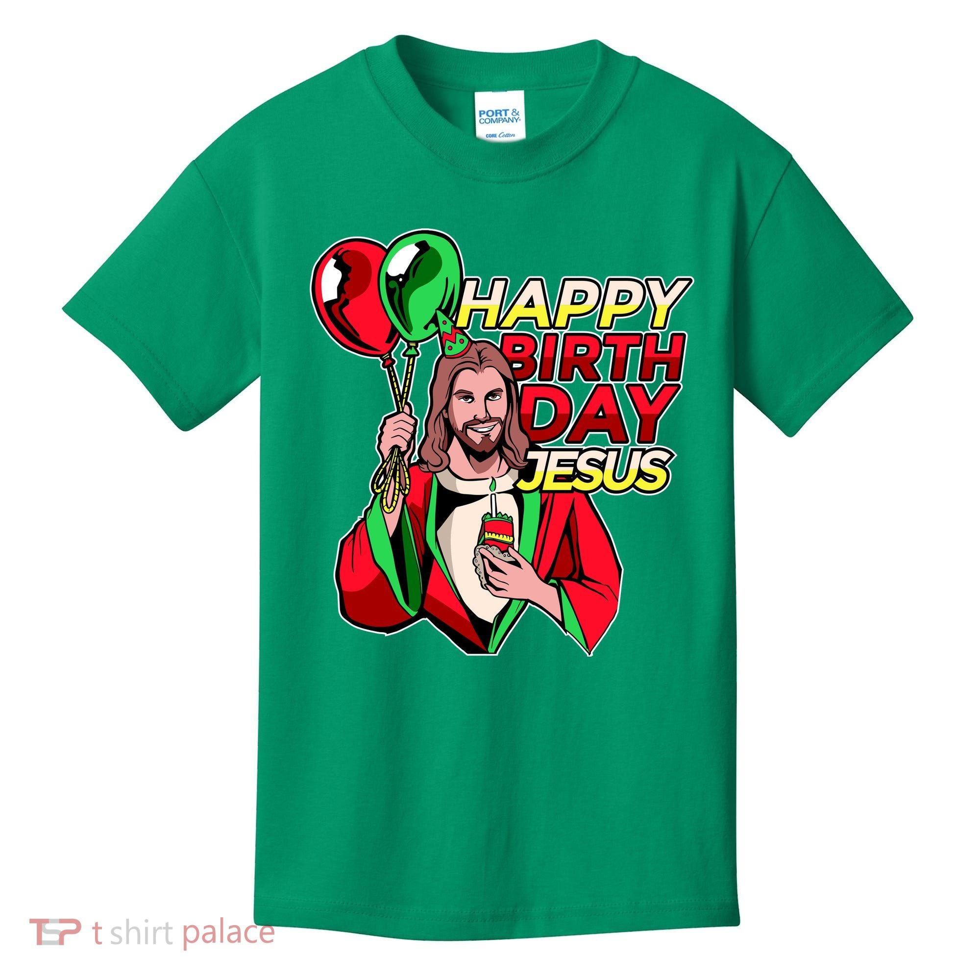 Happy Birthday Jesus Funny Christmas Birthday Boy Kids T-Shirt