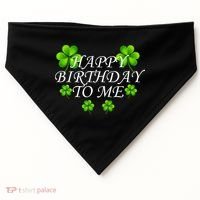 Happy Birthday To Me St. Patrick's Day USA-Made Doggie Bandana thumb 0