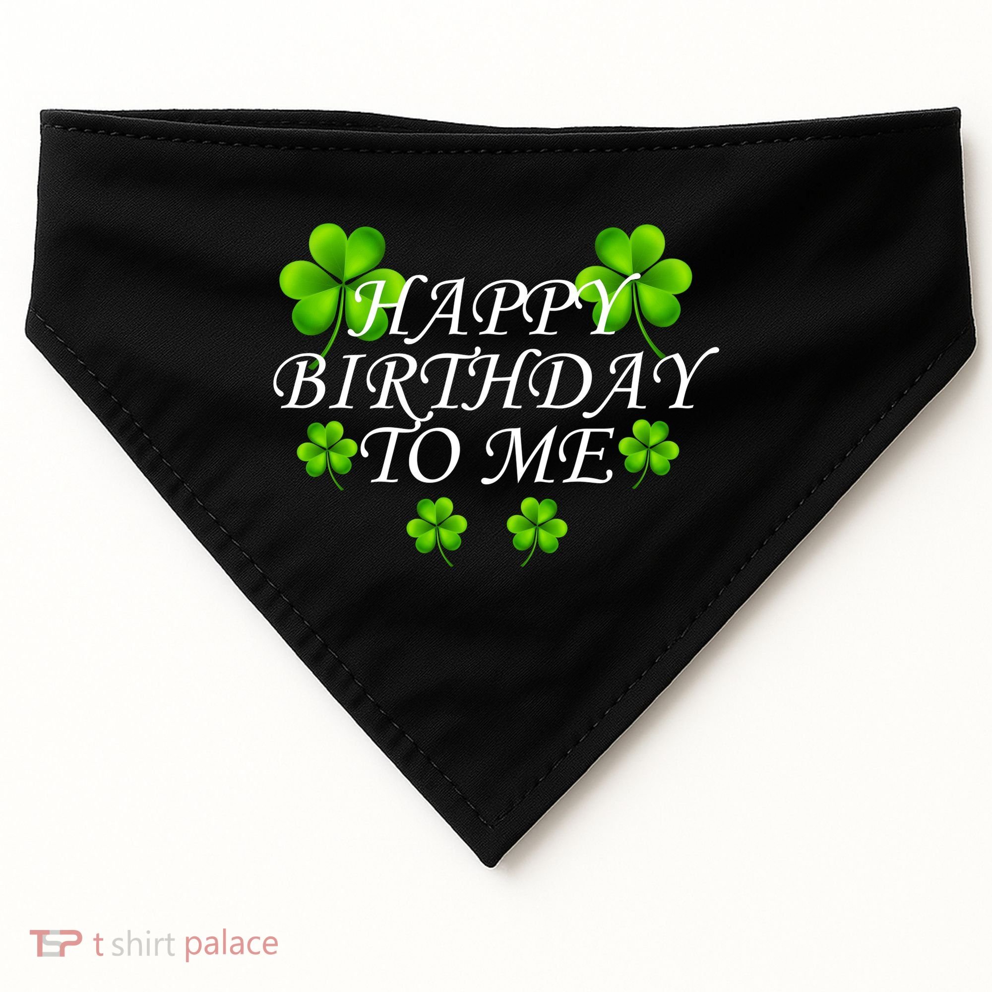 Happy Birthday To Me St. Patrick's Day USA-Made Doggie Bandana