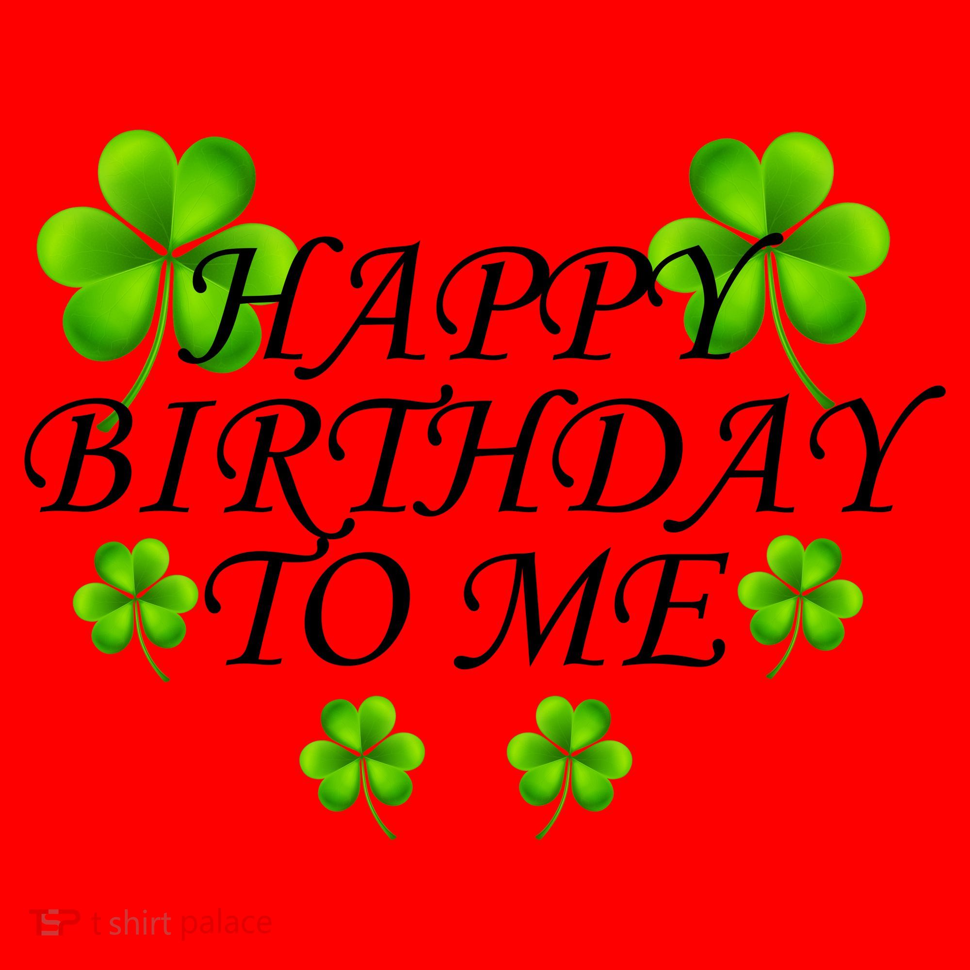 Happy Birthday To Me St. Patrick's Day Santa Hat