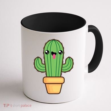 Happy Cactus Coffee Mug back