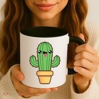 Happy Cactus Coffee Mug thumb 3