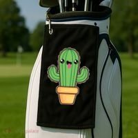Happy Cactus Golf Towel thumb 2