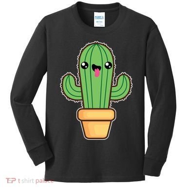 Happy Cactus Kids Long Sleeve Shirt