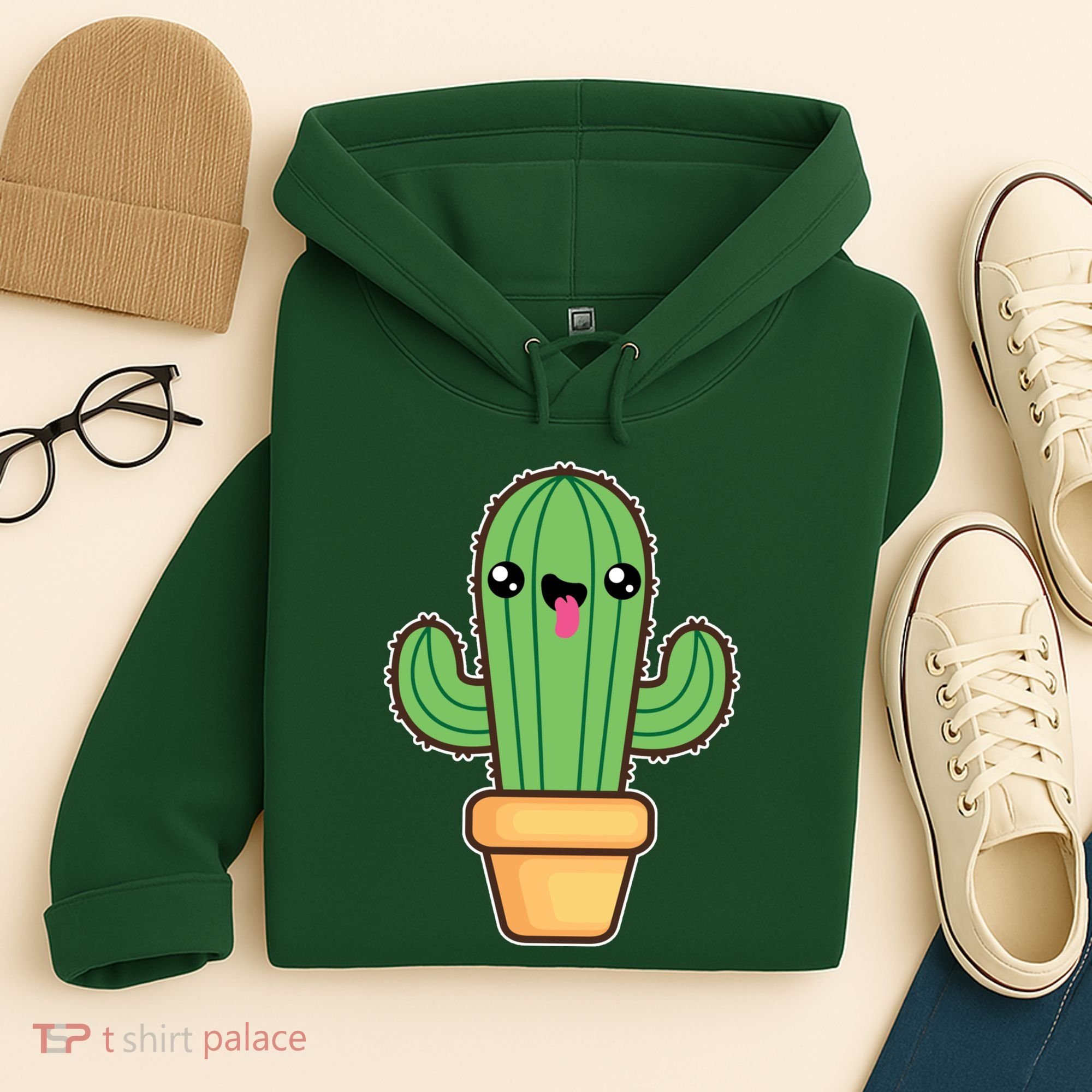 Happy Cactus Hoodie