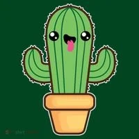 Happy Cactus Magnet thumb 1
