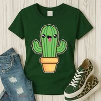 Happy Cactus Women's T-Shirt thumb 3