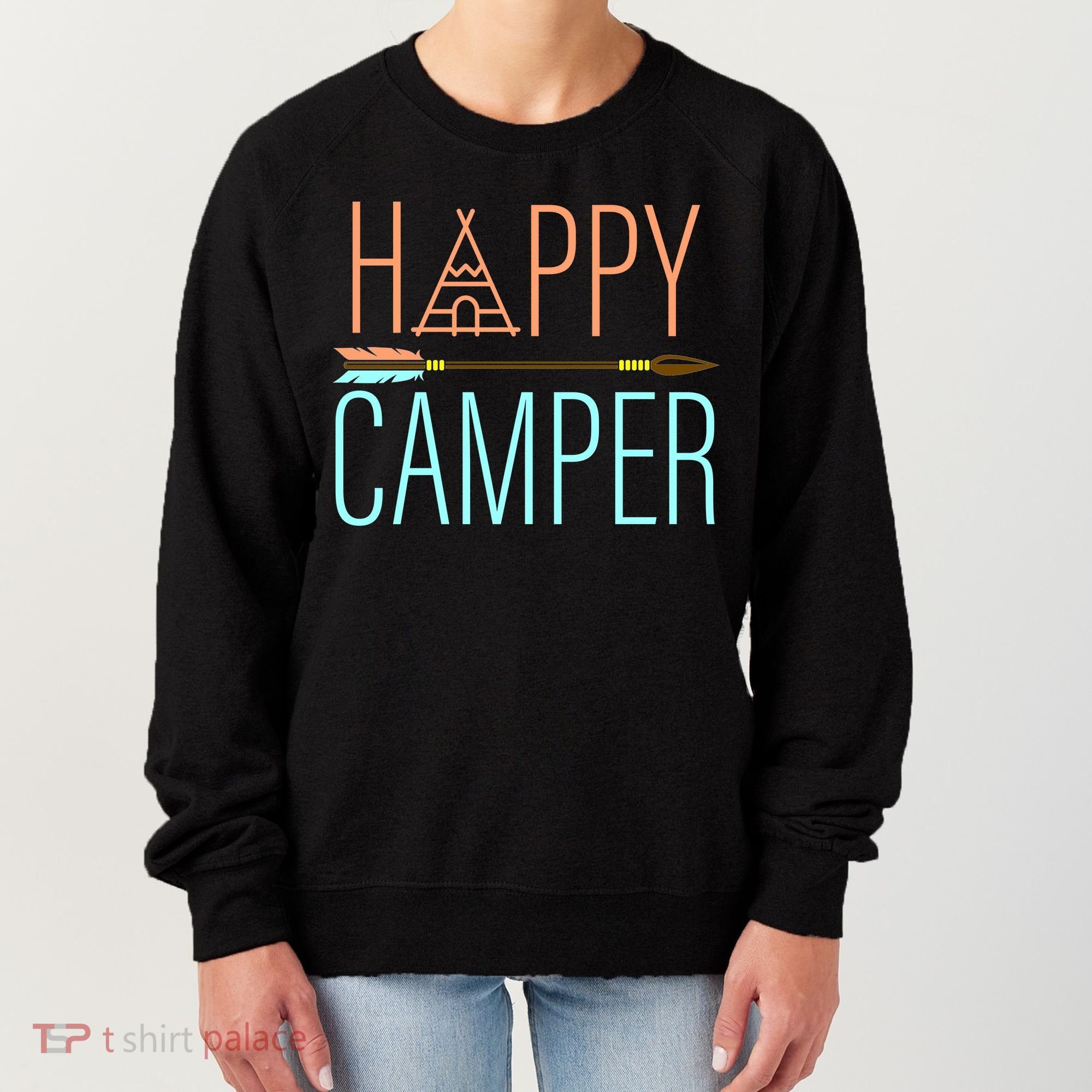 Happy Camper Funny Camping Women's Sweatshirt