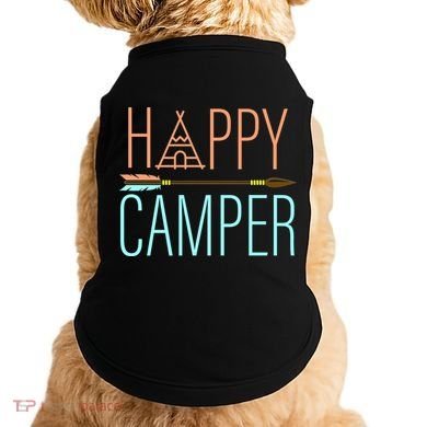 Happy Camper Funny Camping Doggie Tank