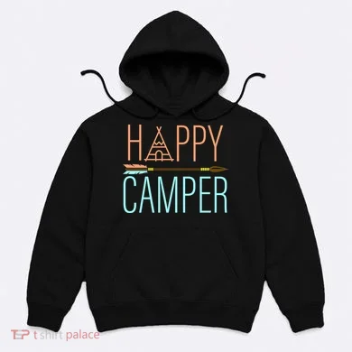 Happy Camper Funny Camping Hoodie