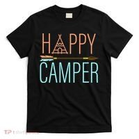 Happy Camper Funny Camping T-Shirt thumb 0
