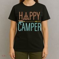 Happy Camper Funny Camping T-Shirt thumb 4