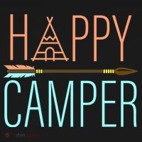 Happy Camper Funny Camping T-Shirt thumb 7