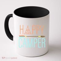 Happy Camper Funny Camping Coffee Mug thumb 0