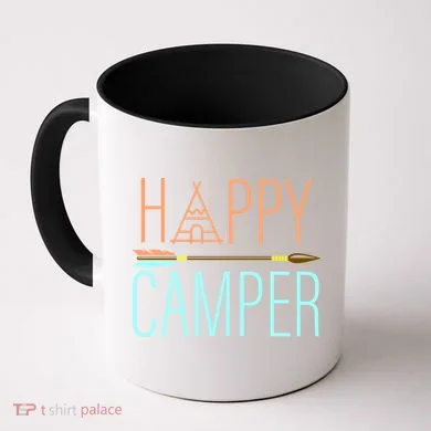 Happy Camper Funny Camping Coffee Mug