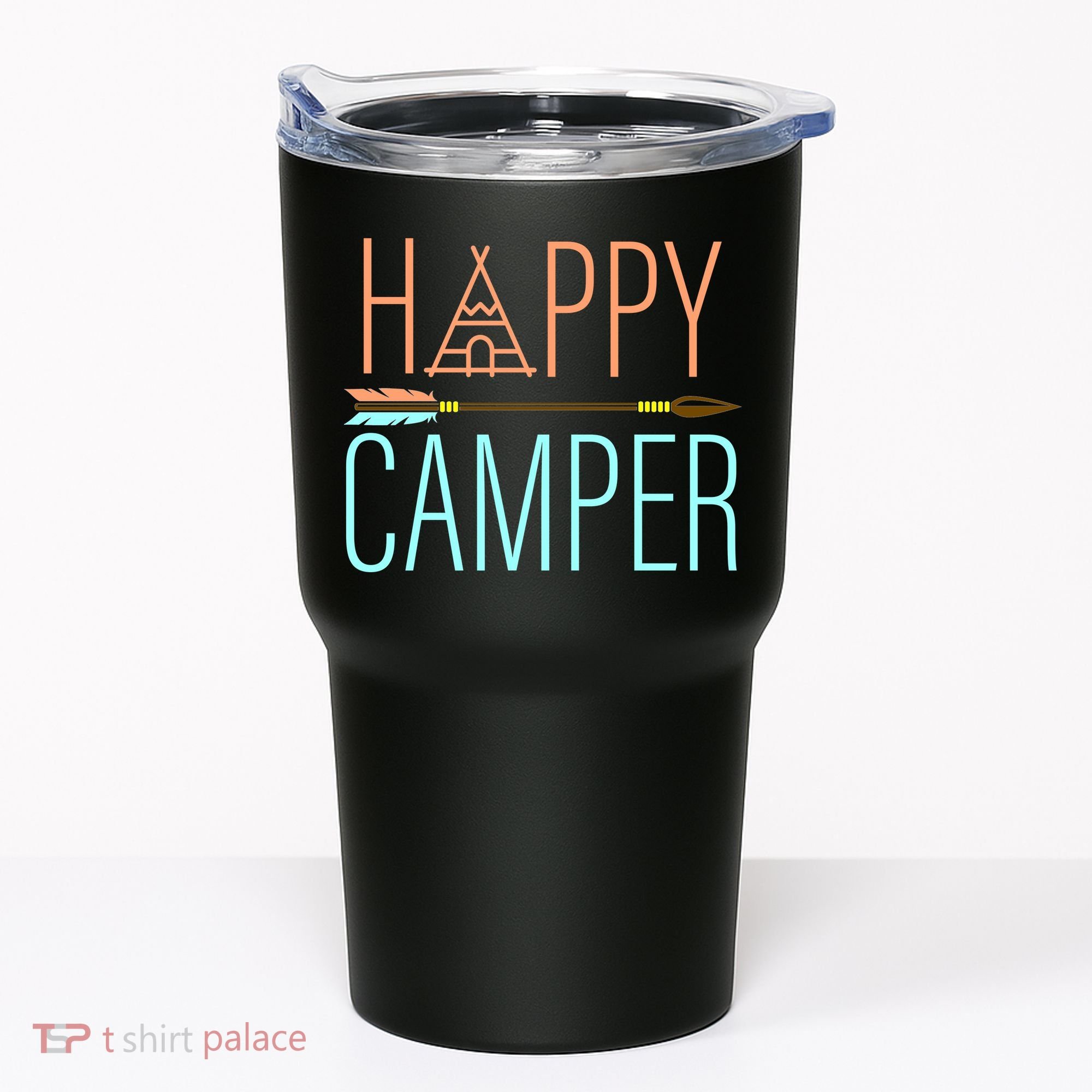 Happy Camper Funny Camping Tumbler