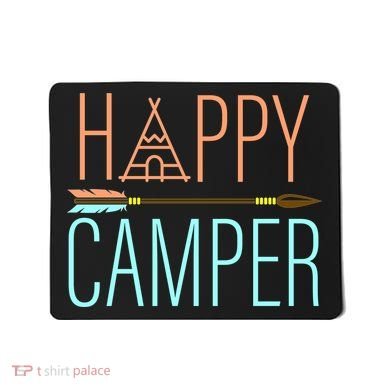 Happy Camper Funny Camping Mousepad