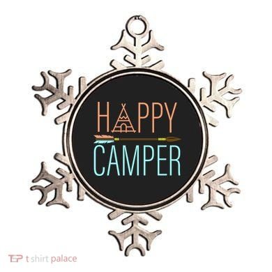 Happy Camper Funny Camping Ornament