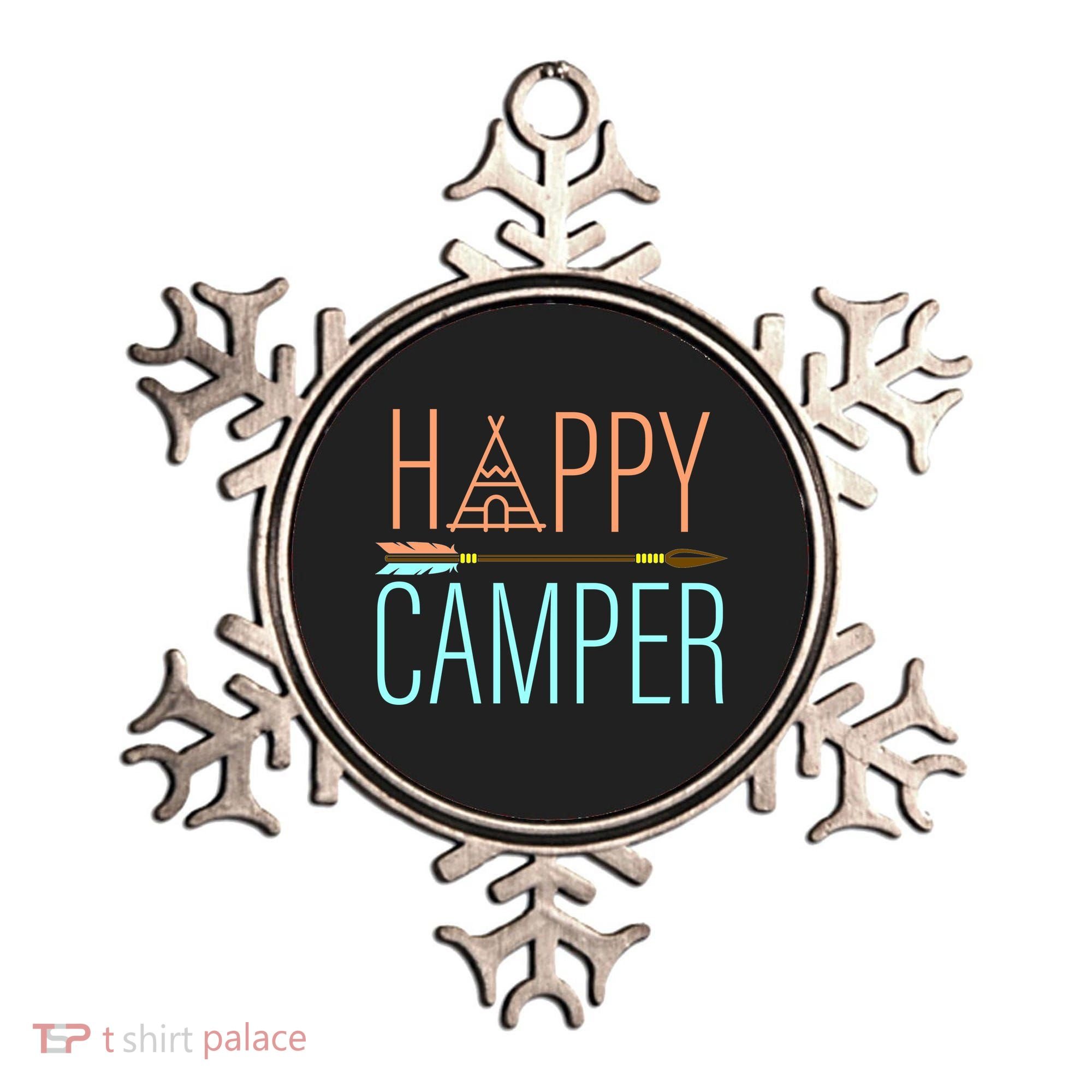 Happy Camper Funny Camping Ornament