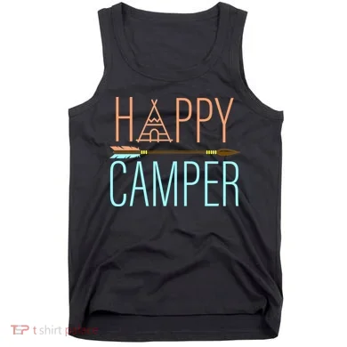 Happy Camper Funny Camping Tank Top