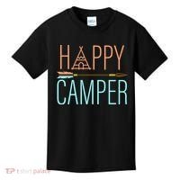 Happy Camper Funny Camping Kids T-Shirt thumb 0