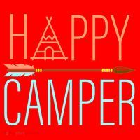 Happy Camper Funny Camping Santa Hat thumb 1
