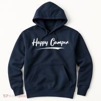 Happy Camper Funny Camping Meme Hoodie thumb 0