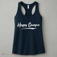 Happy Camper Funny Camping Meme Women's Tank Top thumb 3