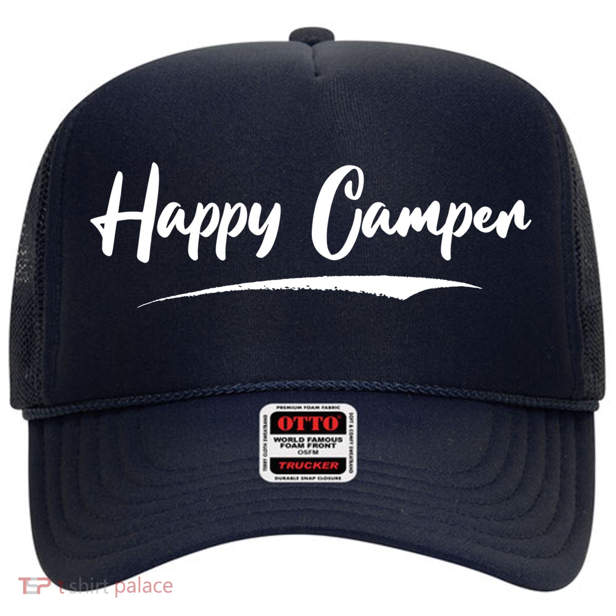 Happy Camper Funny Camping Meme Hat
