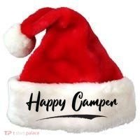 Happy Camper Funny Camping Meme Santa Hat thumb 0