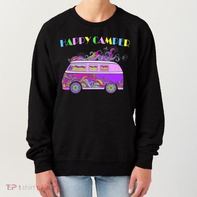 Happy Camper Hippie Van Women's Sweatshirt