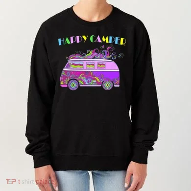 Happy Camper Hippie Van Women's Sweatshirt