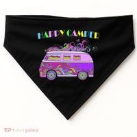 Happy Camper Hippie Van USA-Made Doggie Bandana thumb 0