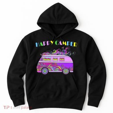 Happy Camper Hippie Van Hoodie