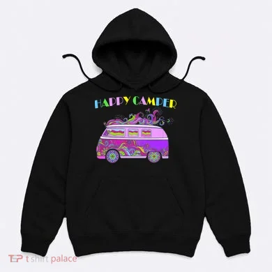 Happy Camper Hippie Van Hoodie