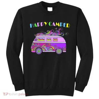 Happy Camper Hippie Van Sweatshirt