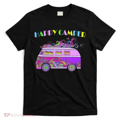 Happy Camper Hippie Van T-Shirt