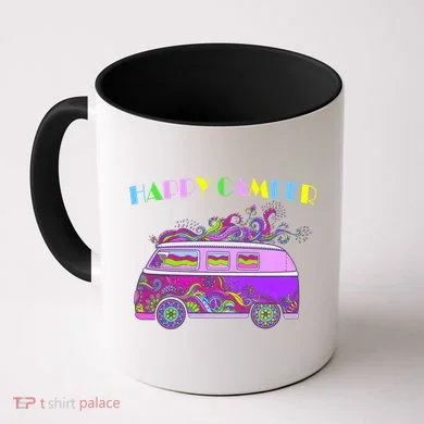 Happy Camper Hippie Van Coffee Mug