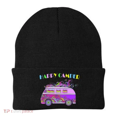 Happy Camper Hippie Van Beanie