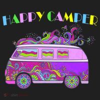 Happy Camper Hippie Van Tumbler thumb 3