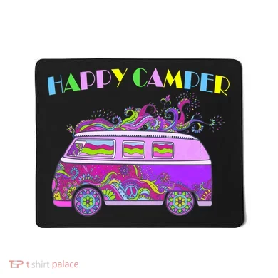 Happy Camper Hippie Van Mousepad