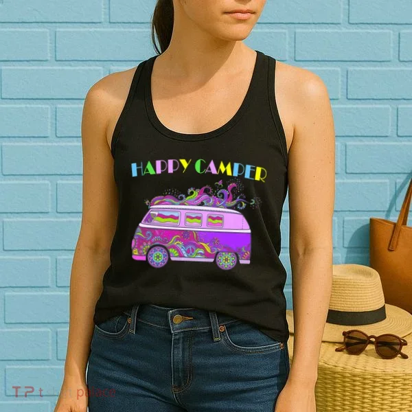 Happy Camper Hippie Van Women's Tank Top