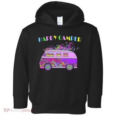 Happy Camper Hippie Van Toddler Hoodie