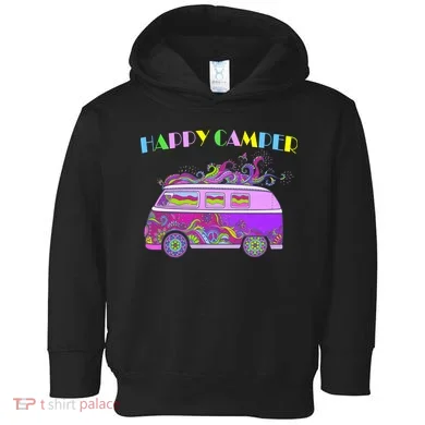 Happy Camper Hippie Van Toddler Hoodie